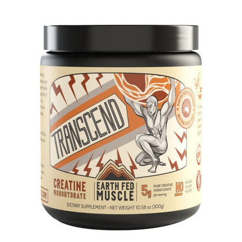 Earth Fed Muscle, Earth Fed Muscle Transcend Creatine Monohydrate, 10.58 Oz Earth Fed Muscle