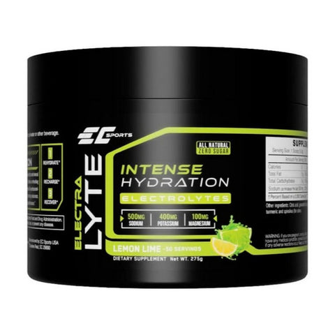 EC Sports, Hydrate Electrolyte Powder Lemon Lime, 277 Grams