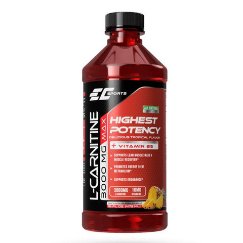 EC Sports, L-Carnitine, 3000 Mg, 16 Oz
