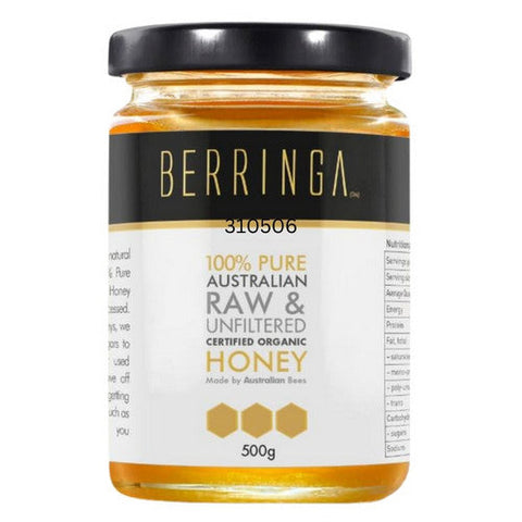 Berringa, 100% Pure Raw And Unfiltered Eucalyptus Honey, 500 Grams Berringa