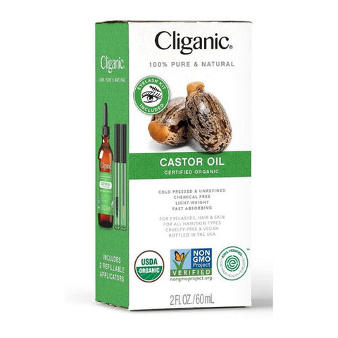 Cliganic, Dose of Intense Moisture Organic Castor Oil Lash And Brow Set, 2 Oz