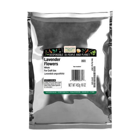 Frontier Coop, Lavender Flowers Whole For Craft, 1 Lb