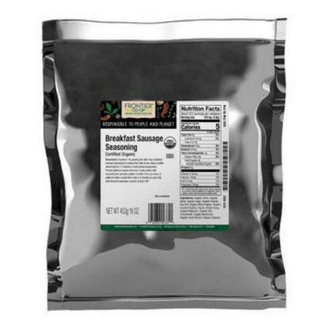Frontier Coop, Organic Breakfast Sausage Seasoning, 1 Lb Frontier Coop