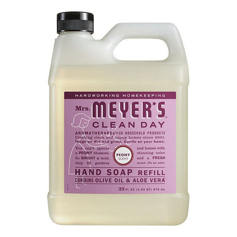 Mrs. Meyers Clean Day, Peony Hand Soap Refill, 33 Oz Mrs. Meyers Clean Day