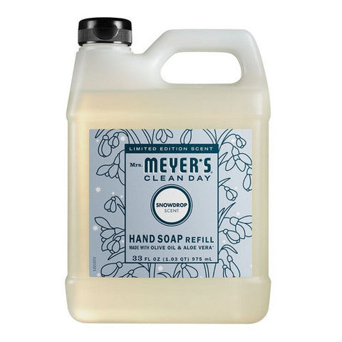 Mrs. Meyers Clean Day, Snow Drop Hand Soap Refill, 33 Oz Mrs. Meyers Clean Day