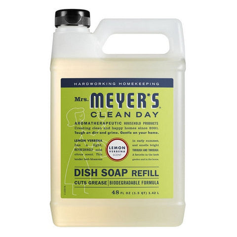 Mrs. Meyers Clean Day, Lemon Verbena Dish Soap Refill, 48 Oz Mrs. Meyers Clean Day