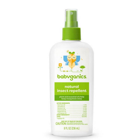 Babyganics, Fragrance-Free Baby Natural Insect Repellent Spray, 8 Oz Babyganics