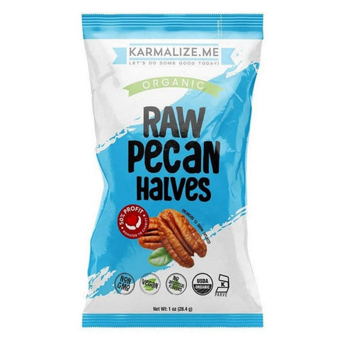 Karmalize.Me, Raw Pecan Halves, 1 Oz