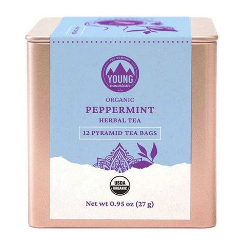 Young Mountain Tea, Organic Peppermint Tea, 12 Bags Young Mountain Tea