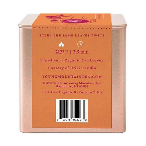 Young Mountain Tea, Organic Golden Black Tea, 12 Bags