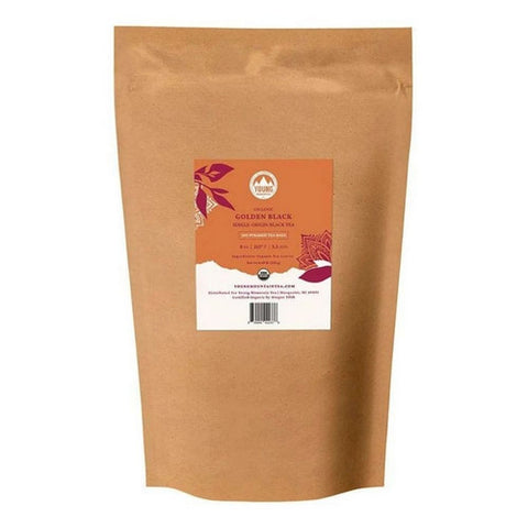 Young Mountain Tea, Organic Golden Black Tea, 100 Bags