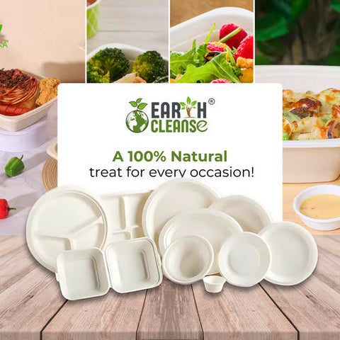 Earth Cleanse, Bagasse 4-Inch Square Bowls, Pack of 25 (6 Oz) Earth Cleanse