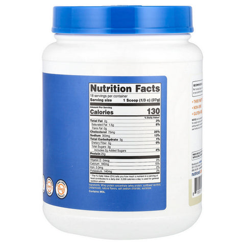 Nutricost, Whey Protein Concentrate Vanilla, 1.5 Lbs