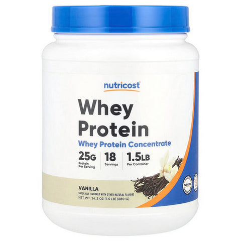 Nutricost, Whey Protein Concentrate Vanilla, 1.5 Lbs