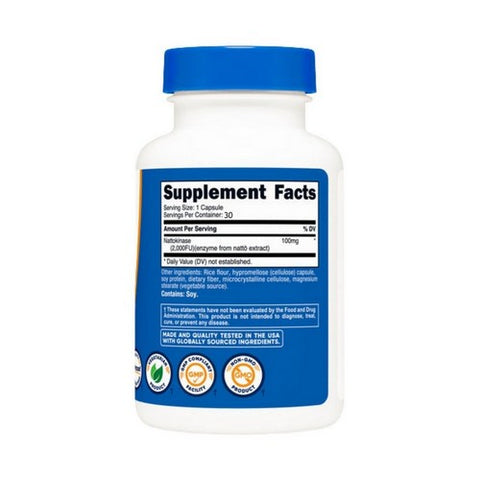 Nutricost, Nattokinase Capsules, 2,000 FU, 30 Count