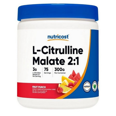 Nutricost, L-Citrulline Malate (2:1) Powder Fruit Punch, 300 Grams