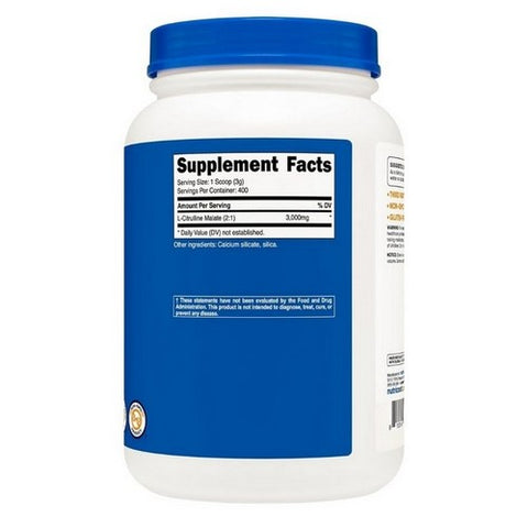 Nutricost, L-Citrulline Malate 2:1 Powder, 1.2 Kgs