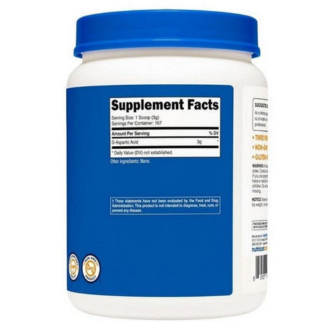 Nutricost, D-Aspartic Acid Powder, 500 Grams Nutricost