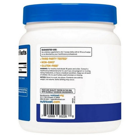 Nutricost, L-Glutamine Powder Blue Raspberry, 500 Grams