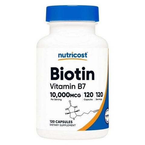 Nutricost, Biotin Capsules, 10 Mg, 120 Count