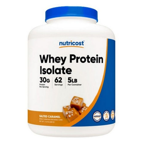 Nutricost, Whey Protein Isolate Powder Salted Caramel, 5 Lbs