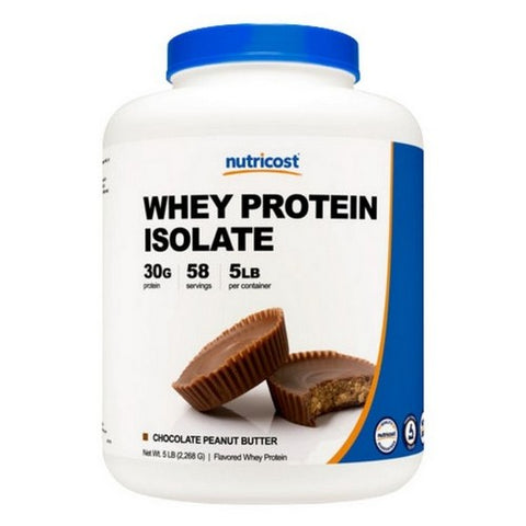 Nutricost, Whey Protein Isolate Powder Chocolate Peanut Butter, 5 Lbs