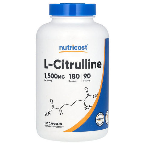 Nutricost, L-Citrulline Capsules, 1500 Mg, 120 Count