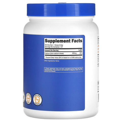 Nutricost, Calcium Citrate Powder, 500 Grams