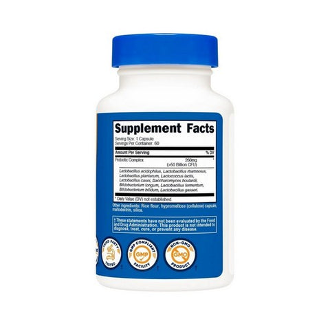Nutricost, Probiotic Complex 50 Billion CFU, 60 Caps