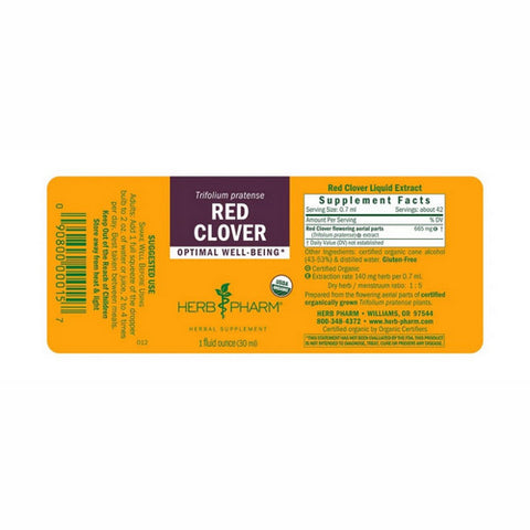 Herb Pharm, Red Clover Extract, 1 Oz