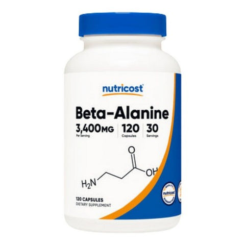 Nutricost, Beta Alanine Capsules, 3400 Mg, 120 Count