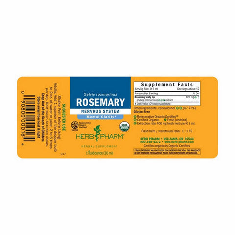 Herb Pharm, Rosemary Extract, 1 Oz Herb Pharm