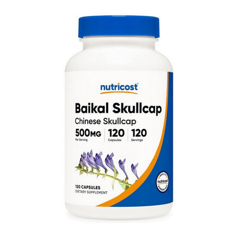 Nutricost, Baikal Skullcap Capsules, 500 Mg, 120 Count