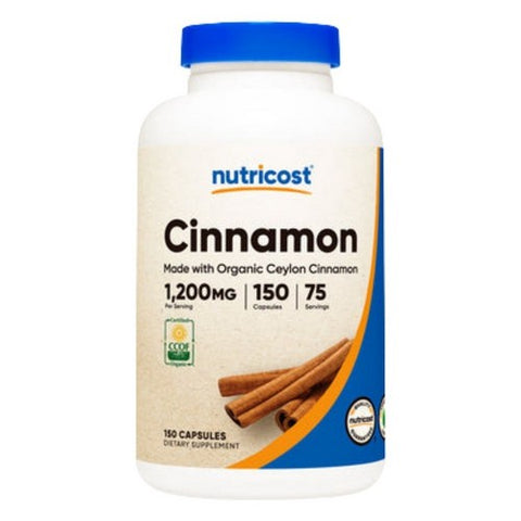 Nutricost, Cinnamon MWO Ceylon Capsules, 1200 Mg, 150 Count