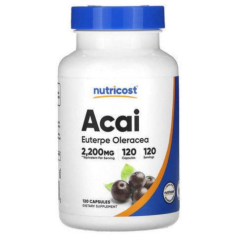 Nutricost, Acai Capsules, 550 Mg, 120 Count Nutricost