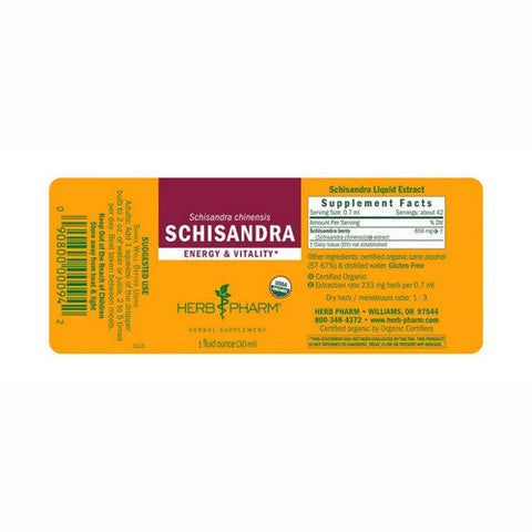 Herb Pharm, Schisandra, 1 Oz Herb Pharm