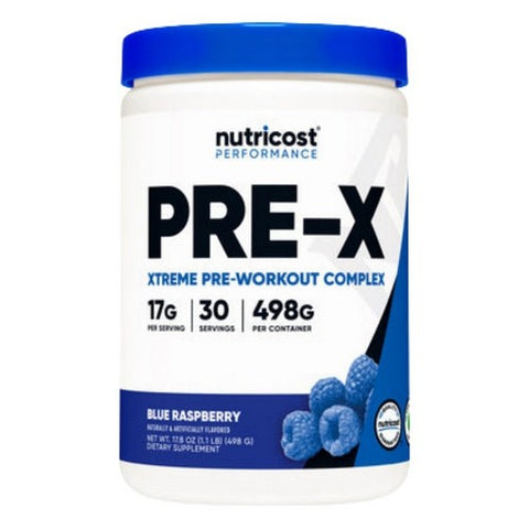 Nutricost, Pre-X Blue Raspberry, 30 Serving