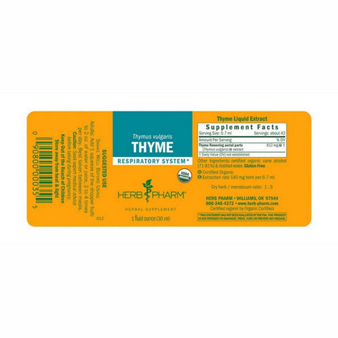 Herb Pharm, Thyme Extract, 1 Oz