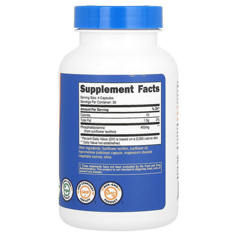 Nutricost, Phosphatidylserine Capsules, 200 Mg, 120 Count