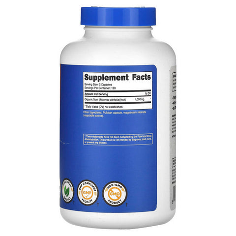 Nutricost, Noni Capsules MWO, 500 Mg, 240 Count