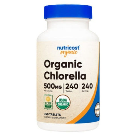 Nutricost, Chlorella Tablets Organic, 500 Mg, 240 Count