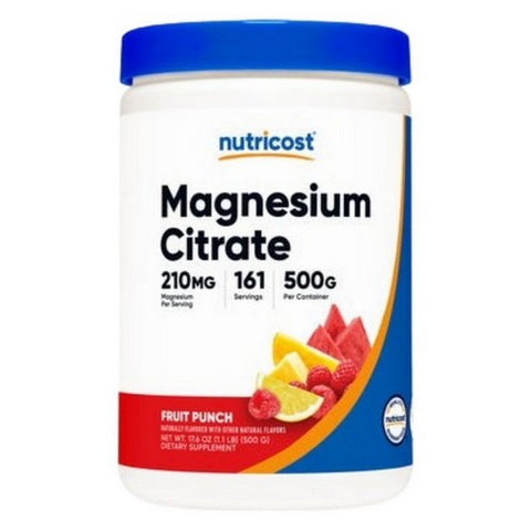 Nutricost, Magnesium Citrate Powder Fruit Punch, 500 Grams