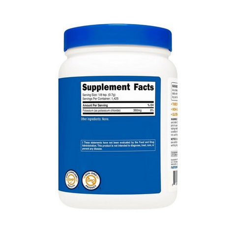 Nutricost, Potassium Chloride Powder, 1 Kg