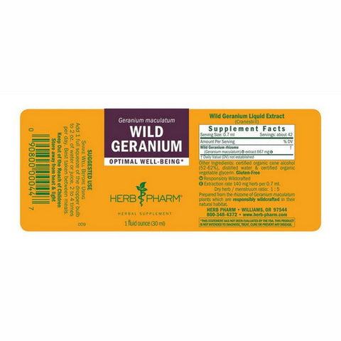 Herb Pharm, Wild Geranium Extract, 1 Oz
