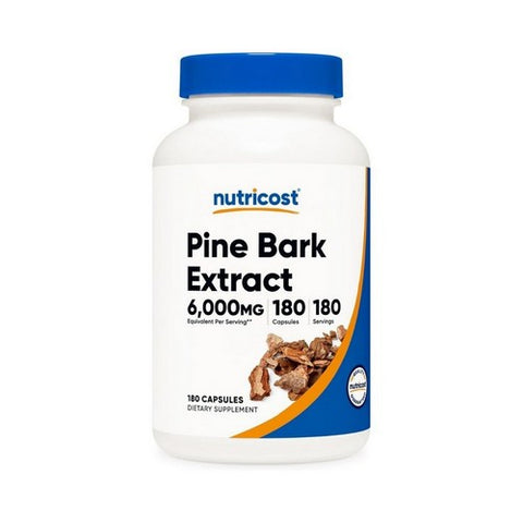Nutricost, Pine Bark Extract Capsules, 6,000 Mg, 180 Count