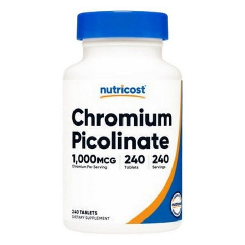 Nutricost, Chromium Picolinate Tablets, 1000 Mcg, 240 Count