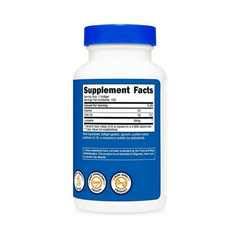 Nutricost, Lycopene, 50 Mg, 120 Softgels