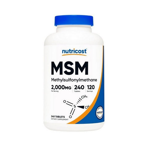 Nutricost, Msm, 2000 Mg, 240 Tabs