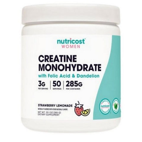 Nutricost, Creatine Monohydrate for Women Strawberry Lemonade, 50 Servings