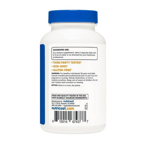 Nutricost, Strontium Capsules, 750 Mg, 120 Count